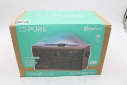 Pure Classic Aura Bluetooth Speaker, Coffee Brown Walnut