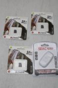 Six Canvas Select Plus microSD Memory Cards, 64GB, plus 1x SDXC USB 3.0 Card Reader
