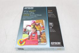 Five Packs Epson Value Photo Paper Glossy, 50 Sheets A4