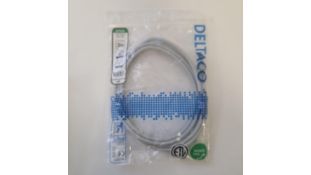 Ten DeltaCo Cat6 2m Network Cables, Grey