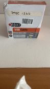 Twelve Object SP056-SILV Metallic Lightning Cables 1m, Silver