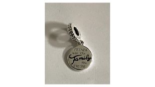 Pandora Friends Are Family Sterling Silver Dangle Charm