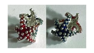 Pandora Colourful Starfish Mini Sterling Silver Charm