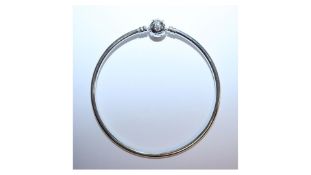Pandora Limited Edition Stars and Galaxy Bangle Sterling Silver 21cm