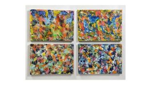 Set of Four Paintings by Jose Vias Granados