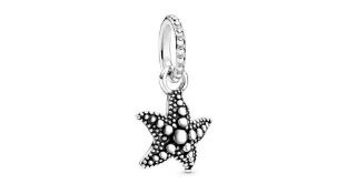 Pandora Sterling Silver Beaded Starfish Dangle Charm