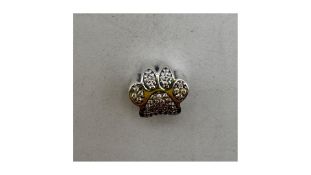Pandora Sparkling Paw Print Sterling Silver Charm
