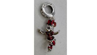 Pandora Disney Minnie Mouse Skating Sterling Silver Dangle Charm