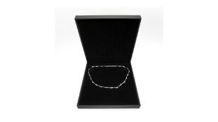 Sterling Silver Teardrop Link Necklace & Bracelet