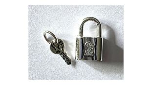 Pandora Padlock & Key Sterling Silver Charm
