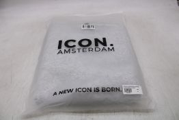 Icon Amsterdam The Milan Crew Neck Sweater, Grey, Size M