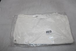 Oui Short Sleeve Knit Sweater, White, Size 36