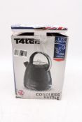 T4tec Kettle, Black, 1.7L. Box damaged, Box Open, Not checked