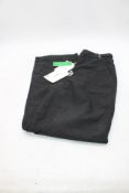 REMAIN Birger Christensen Wide Pants with Belt, Black, Size 32