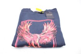 Roberto Cavalli Printed Sweatshirt, Navy/Red, Size S