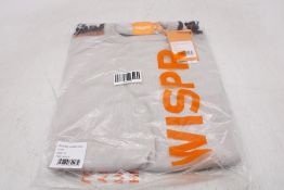 Wispr Crew Neck Knit Sweater, Beige/Leopard, Size M