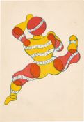 Georg Teltscher. ”Juli Ausstellung 1923 Bauhaus-Woche Weimar Theater Etc Cabaret Etc”. 1923