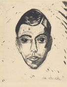 Otto Mueller. ”Kriegskamerad Montel (Jünglingskopf, Namur 1918)”. 1921
