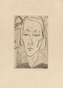 Erich Heckel. ”Mädchenkopf”. 1919