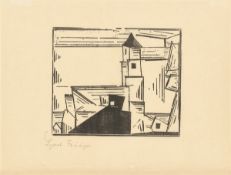Lyonel Feininger. „Gelbe Dorfkirche, 3“. 1931