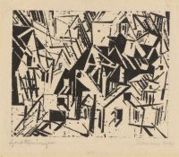 Lyonel Feininger. „Sächsisches Dorf (Dorf in Sachsen)“. 1918