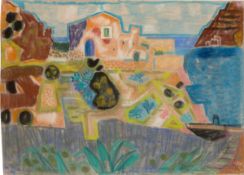 Ida Kerkovius. Sant' Angelo auf Ischia . 1955