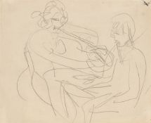 Ernst Ludwig Kirchner. „Liebespaar“. Um 1915