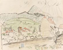 Erich Heckel. „Landschaft bei Clermont“. 1929