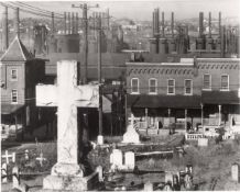 Walker Evans. Bethlehem Graveyard and Steel Mill, Pennsylvania. 1935