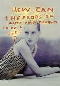 Daniele Buetti. Light box # 87. How can the Drops of Water know themselves to be a River?. 2002