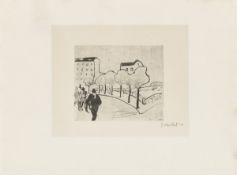Erich Heckel. ”Straße am Hafen”. 1910/11