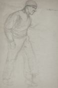 Max Liebermann. Untitled (Walking peasant). Circa 1894-96
