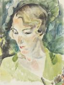 Friedl Dicker-Brandeis. Portrait of a woman in green. Circa 1925