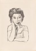 Max Beckmann. ”Bildnis einer Rumänin II (Halbfigur)”. 1923