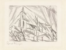 Lyonel Feininger. ”Teltow 1”. 1914/in the early 1950s