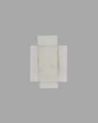 Hermann Glöckner. Kleines Kreuz aus zwei Glasscheiben. 1960