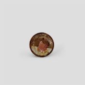 Hermann Glöckner. Blechdeckel mit rosa Fleck. 1960