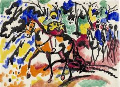 August Macke. ”Paukeschlagender Mohr”. 1912