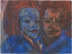 Emil Nolde. ”Paar (Mann und Frau)” aus ”Phantasien”. 1931/1935