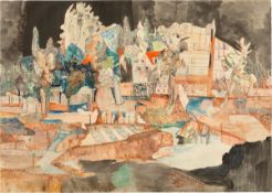 Gerhard Altenbourg. ”Garten an der Spinnbahn”. 1951