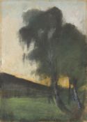 Lesser Ury. ”Landschaft mit Weißbirken”. 1890/1900