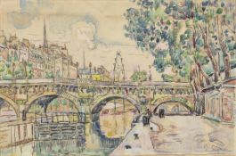 Paul Signac. ”Paris. Le Pont-Neuf”. Circa 1927