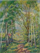 Theo von Brockhusen. View of Village (Kaiserswaldau). 1916