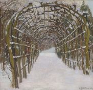 Heinrich Basedow the Elder. Snow-Covered Pergola in the Park of Sanssouci Palace. 1909