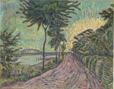 Theo von Brockhusen. Havel Bridge at Baumgartenbrück. Circa 1913/14