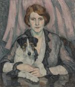 Leopold Durm. Lady with Dog. 1915