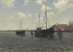 Walter Leistikow. Small Harbour. 1885