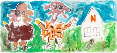André Butzer. Untitled (mit N-Haus). 2007