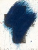 Arnulf Rainer. ”blaues KREUZ”. 1990