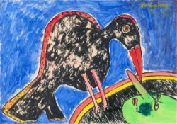 Corneille (i.e. Cornelis Guillaume Beverloo). Untitled, from the series ”Les aventures de …. 1973-88